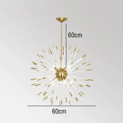 DecorBites™ Crystal Dandelion LED Chandelier for Luxury Indoor Decor