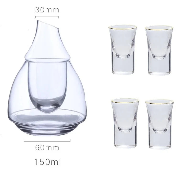 Glass Wine Bottle Set