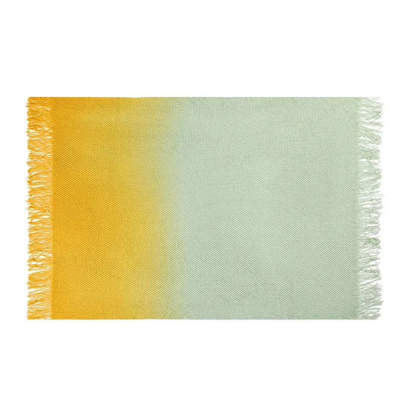 DecorBites™ Gradient Pineapple Grid Knit Blanket - All-Season Comfort for Adults & Kids
