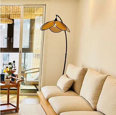 Rattan Wabi Sabi Floor Lamp