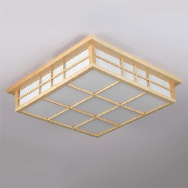 Wooden Square LED Light