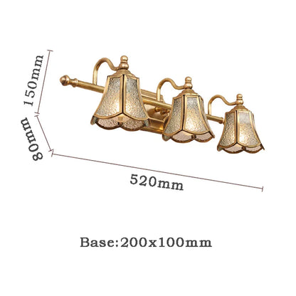 DecorBites™ Golden Glass Mirror Cabinet Light for Bedroom and Bathroom