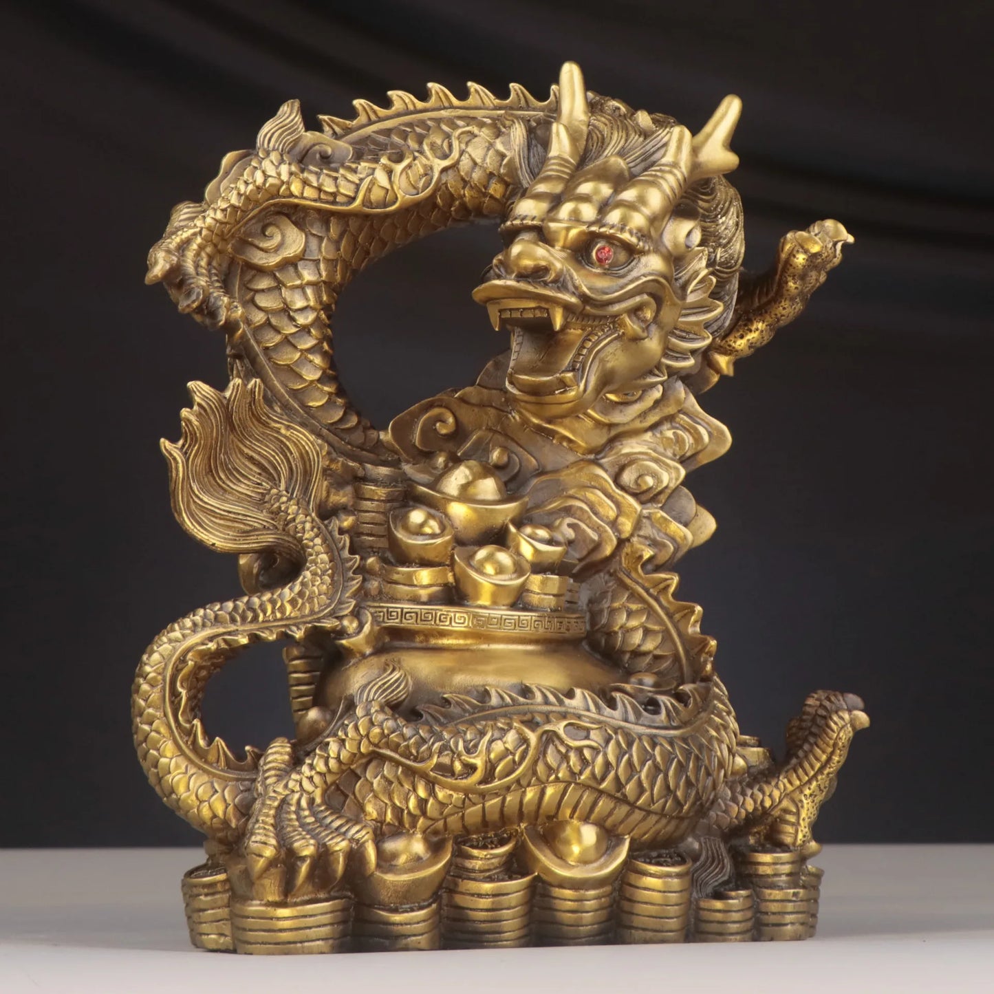 DecorBites™ Dragon Zodiac Pure Copper Bowl Ornament for Home Decor