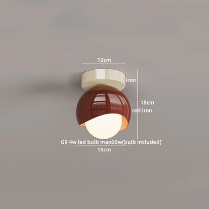 DecorBites™ Glass Iron LED Ceiling Lamp Light Fixtures Modern Home Decoration