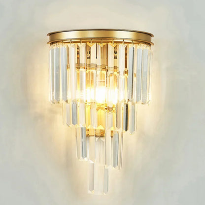 DecorBites™ Crystal Gold Chandelier: Modern Living Room Bedroom Decor Lighting