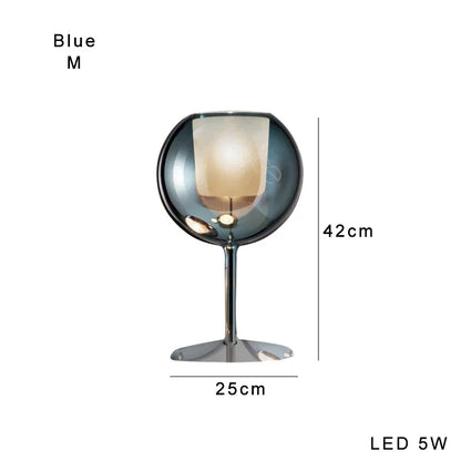 DecorBites™ Glass Gold Table Lamp: Luxury Designer Desk Light for Elegant Living Spaces