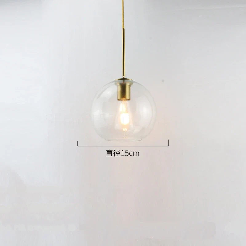 DecorBites™ Glass Ball LED Pendant Lights for Chic Home Decor and Lighting