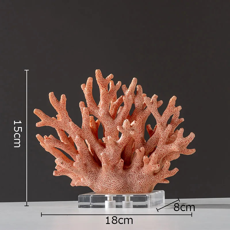 DecorBites™ Coral Resin Statue Desk Decoration Modern Home Decor Ornaments