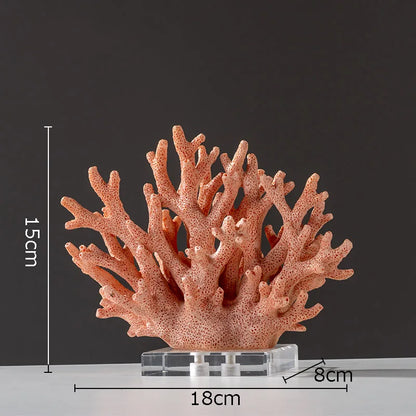 DecorBites™ Coral Resin Statue Desk Decoration Modern Home Decor Ornaments
