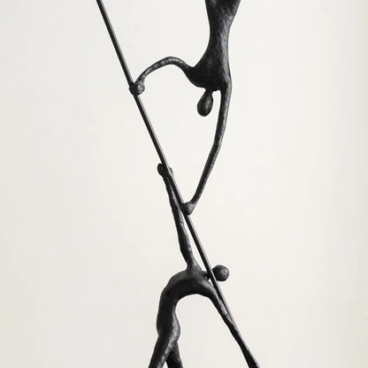DecorBites™ Human Figure Sculpture Acrobatics Art Decor Abstract Figurine Metal Handicrafts