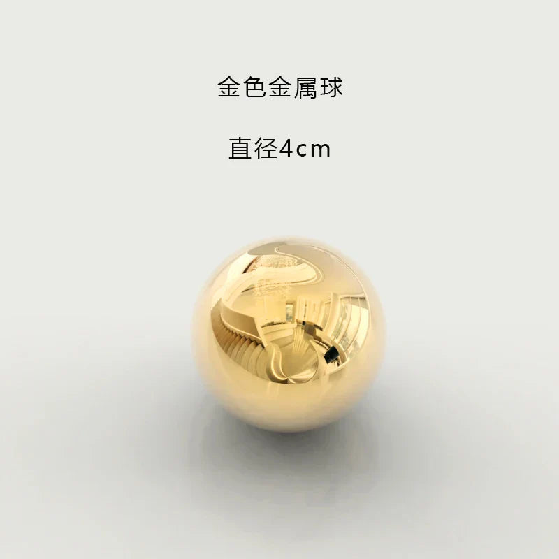 Gold Spherical Wall Ornaments