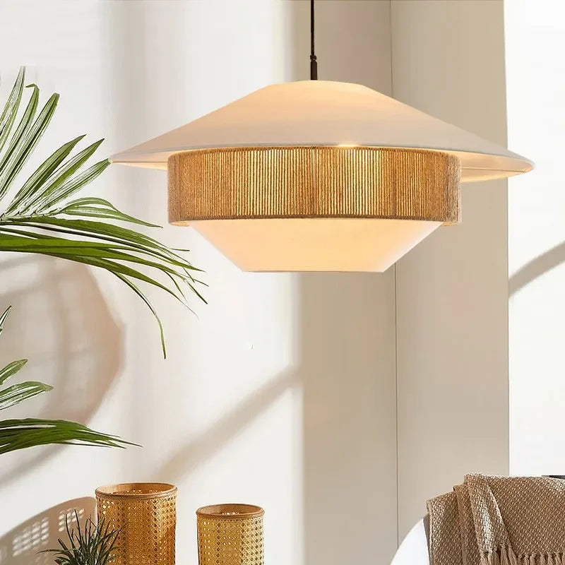Hemp Rope Chandelier 60cm Japanese Hemp Design