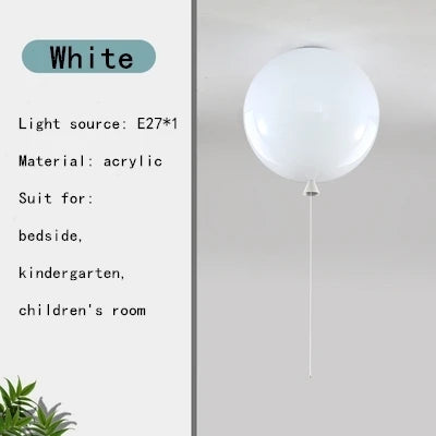 DecorBites™ LED Balloon Ceiling Lamp: Kid-Friendly E27 Lighting Options.