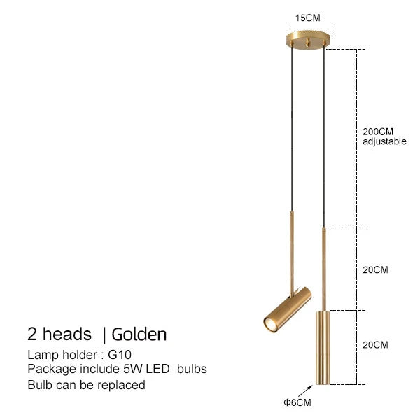 DecorBites™ Black Chandelier: Nordic Minimalist Bedroom Bar Decor Hanging Lamp