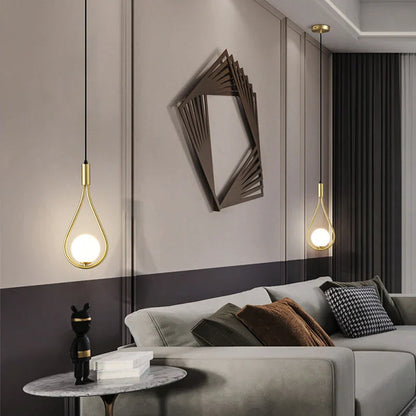 DecorBites™ Glass Ball Pendant Lamps for Home Kitchen Bar Decor & Wall Sconce