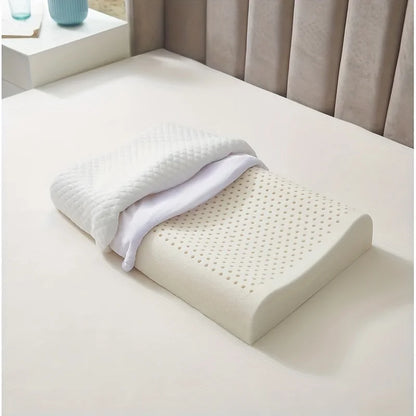 DecorBites™ Latex Massage Pillow for Sleeping - Orthopedic Memory Foam Pillow