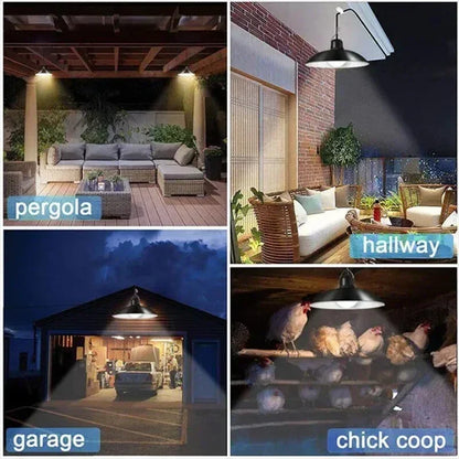 DecorBites™ Double-head Solar Pendant Light with Remote Control for Indoor and Outdoor Decor