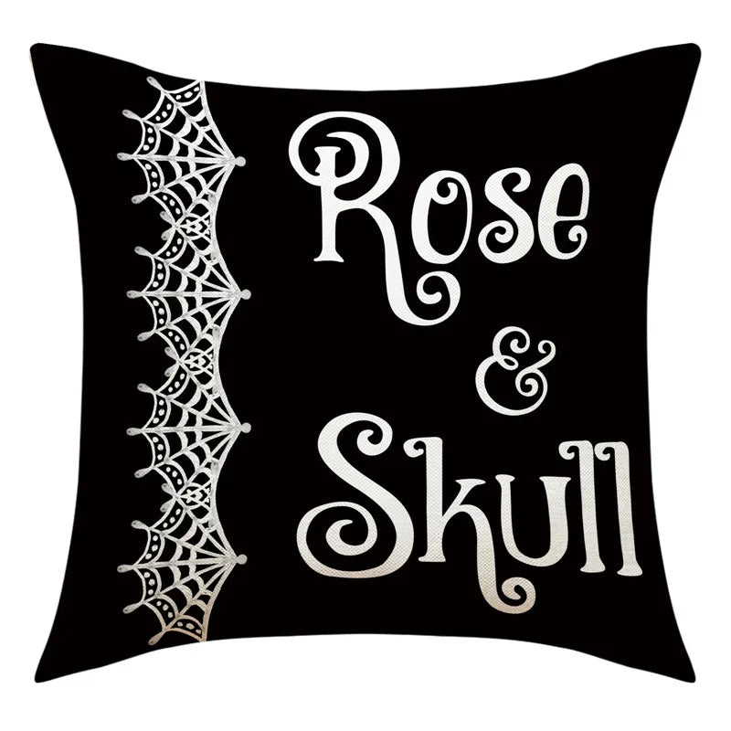 Pumpkin Witch Print Pillowcase