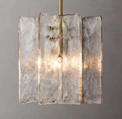 DecorBites™ Glass Lattice Pendant Lights: Stylish LED Chandeliers for Home Decor