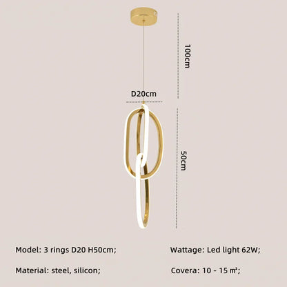 DecorBites™ Gold LED Wall Sconce Dimmable Lighting Fixture Polished Steel Modern Luminarias