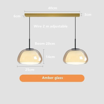 DecorBites™ Glass Jelly Pendant Lamp: Minimalist Luxury Design for Home Living Room Bedroom