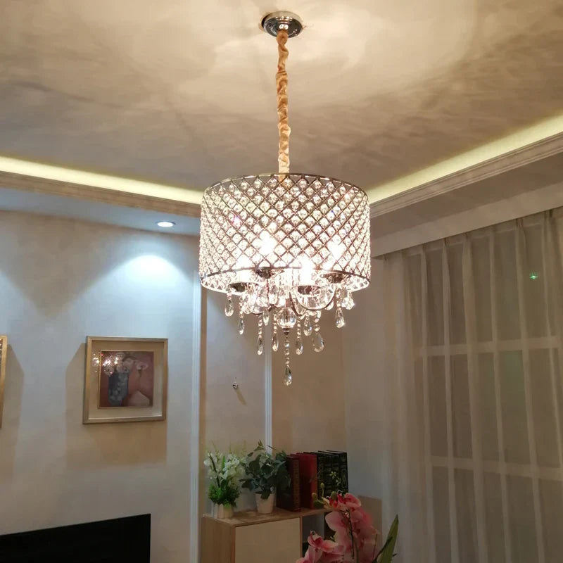 DecorBites™ Crystal Ceiling Chandelier: Elegant Ceiling Light Fixtures for Home Décor