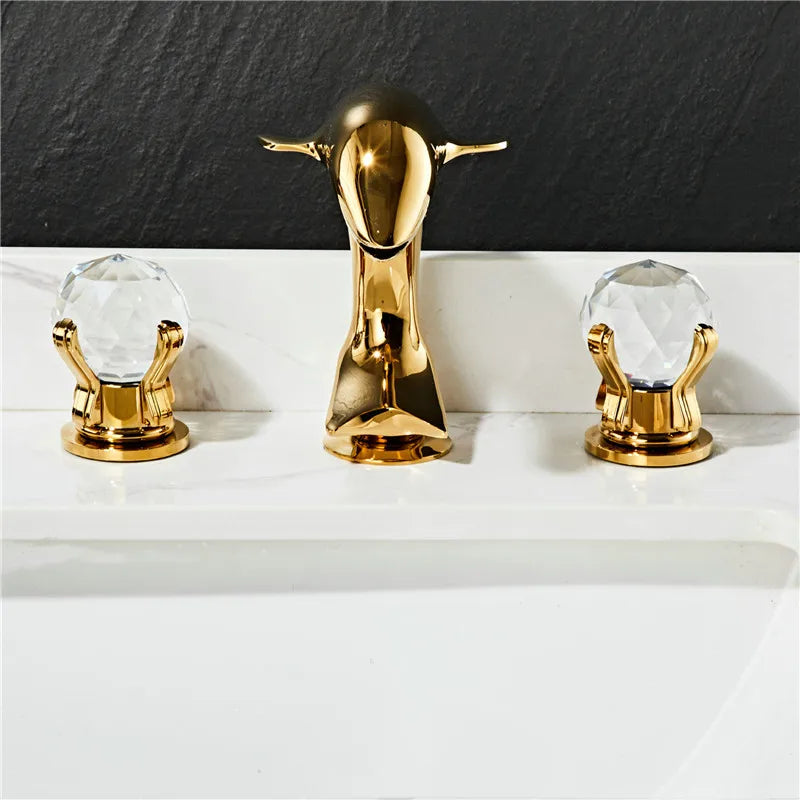 Gold Brass Dolphin Faucet