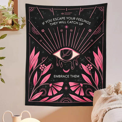 DecorBites™ Botanical Eye Tapestry Wall Hanging Psychedelic Bohemia Home Decor