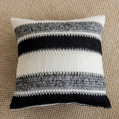 DecorBites™ Knitted Crochet Cushion Cover Black Gray White Nordic Simple Luxury Pillowcase