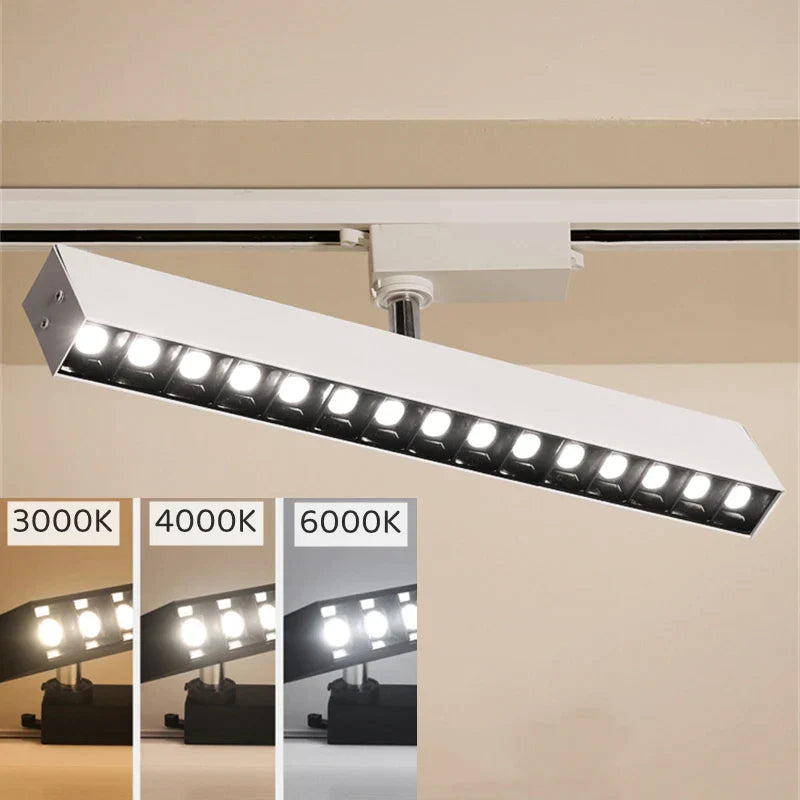 DecorBites™ 30W LED Linear Grille Track Spotlights for Living Room and Store Track Lighting