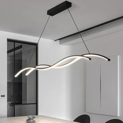 Modern Minimalist White Aluminum LED Pendant Light