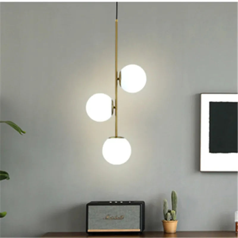 DecorBites™ Glass Ball LED Pendant Light for Modern Living Spaces