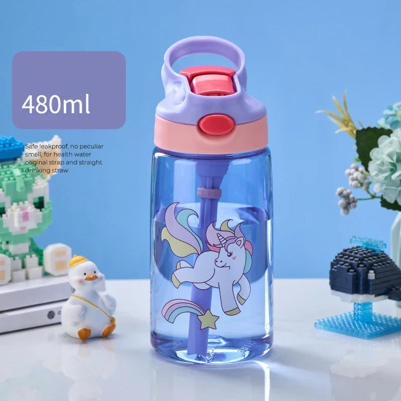 Kids Straw Water Bottle