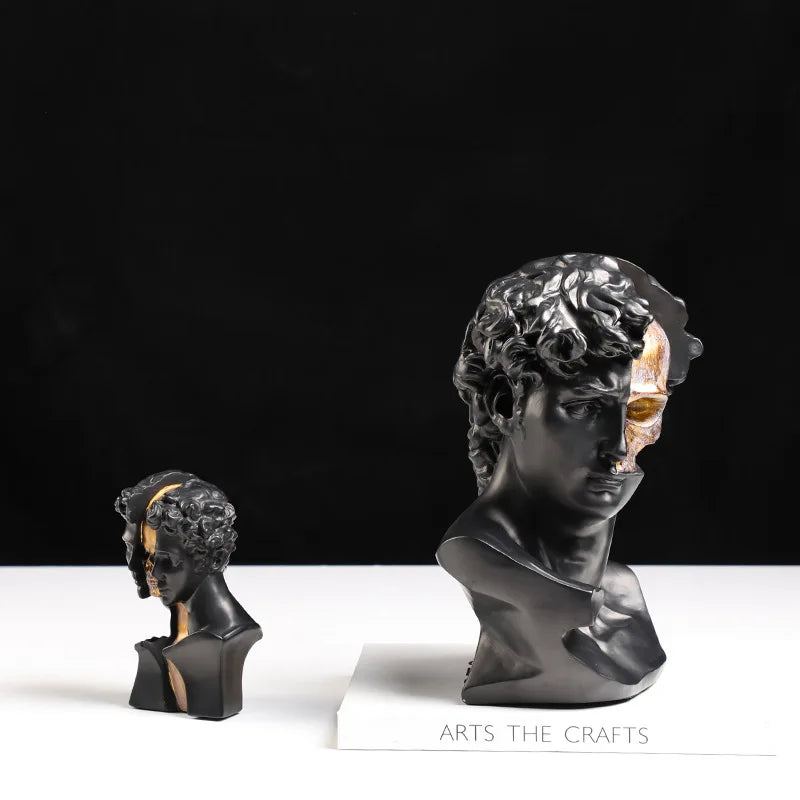 Gold Skeleton Abstract Statue