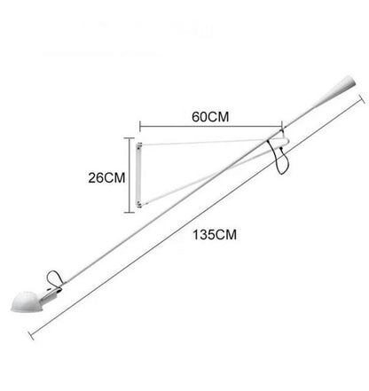 DecorBites™ Adjustable Long Arm Wall Lamp for Personalized Nordic Style