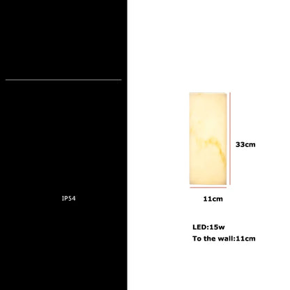 DecorBites™ Art Deco Marble Cube LED Wall Light