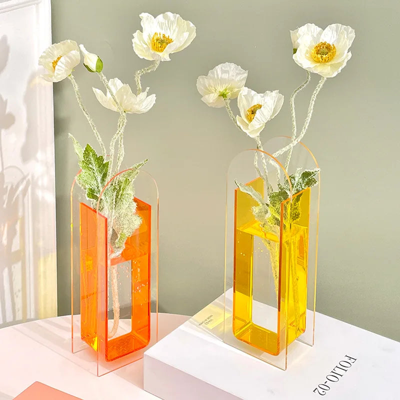 Acrylic Vase Transparent Decoration