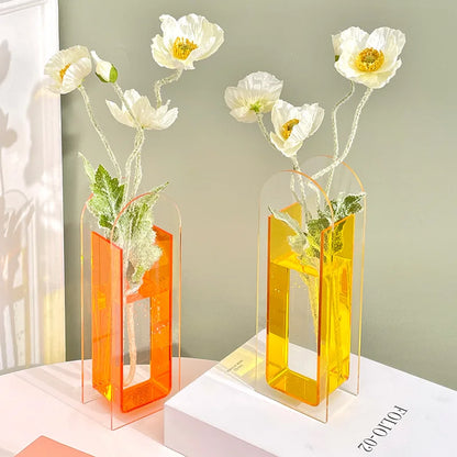 Acrylic Vase Transparent Decoration