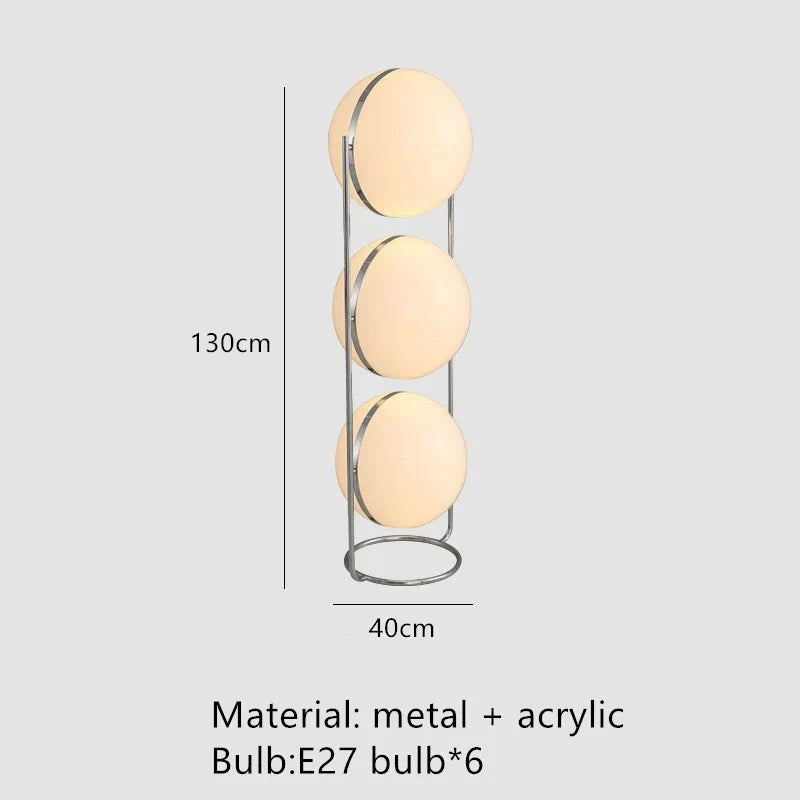 Chrome Acrylic Floor Lamp
