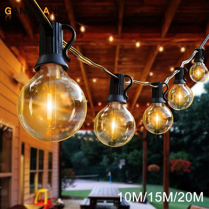 DecorBites™ G40 LED Shatterproof Globe Outdoor Patio String Lights
