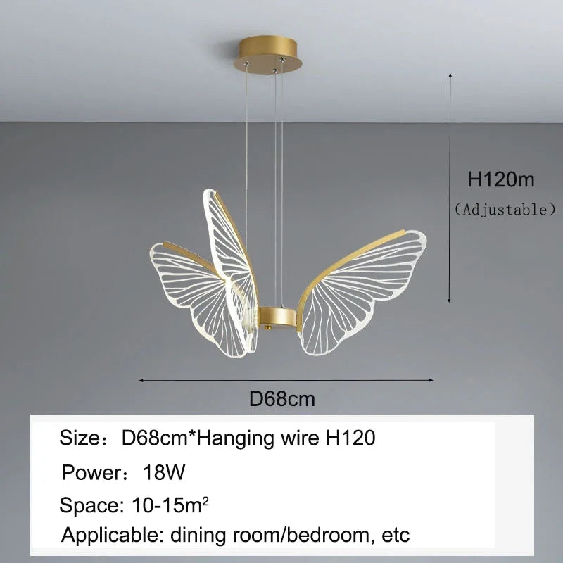 Luxury Butterfly Ceiling Light