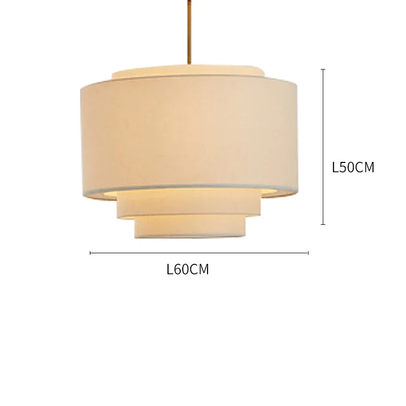 Fabric Tiered Pendant Lamp