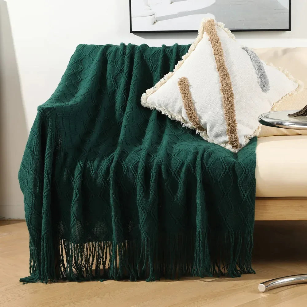 Woolen Travel Throw Blanket
