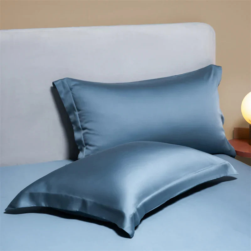 DecorBites™ Egyptian Cotton Pillowcase Set - Solid Color Pillow Shams Covers