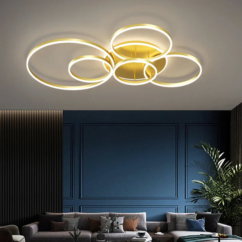 Minimalist Rings LED Pendant