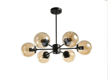 DecorBites™ Adjustable Ball Glass Lustre Chandelier for Living, Dining, Bedroom Lighting
