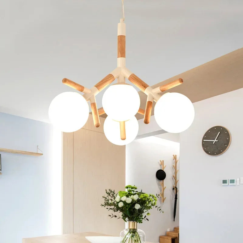 DecorBites™ LED Chandelier: Modern Home Decor Hanging Light Fixture for Living Room, Restaurant, Kitchen