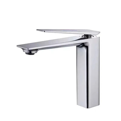 DecorBites™ Gold Basin Faucet, Gray Bathroom Mixer Tap, Single Handle Waterfall Faucet