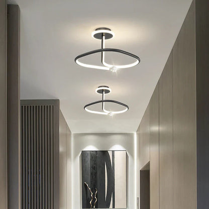 DecorBites™ Black Crystal Chandelier for Bedroom and Living Room Lighting