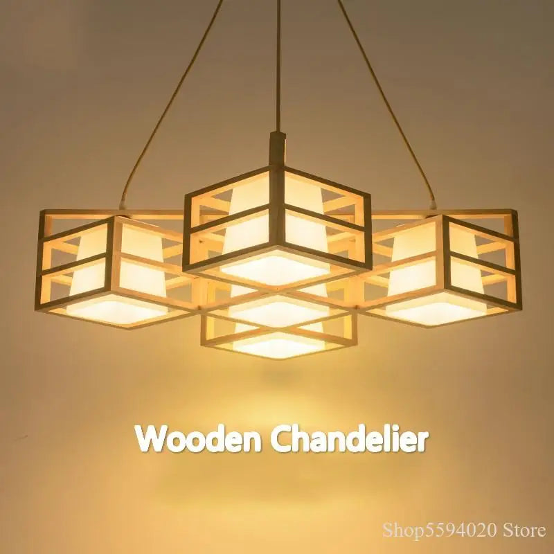 Wood Pendant Tea Light